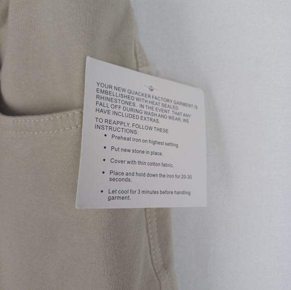 NWT Quacker Factory Jeans Bootcut Dream Jeannes Khaki Size 14 A210151 - Picture 2 of 6